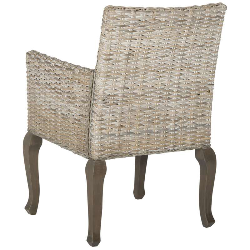 Fauteuil avec accoudoirs Sephina, Blanc délavé