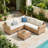 5 - Person Outdoor Sectional Seating Group With Cushions
