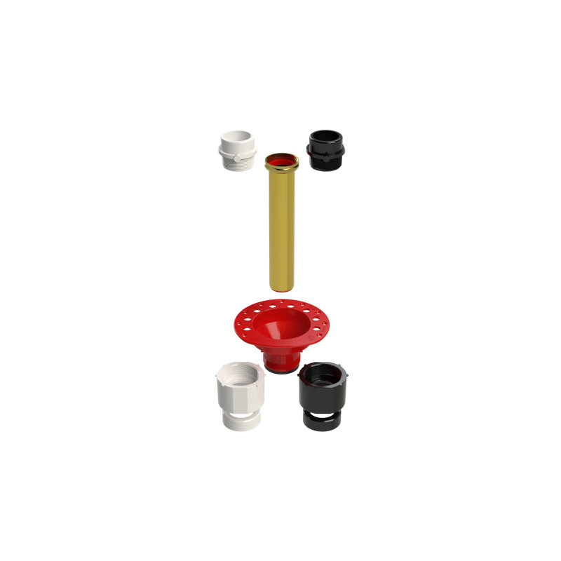 One-Piece Total 1 - 2-In-1 PVC & ABS Freestanding Tub Drain Rough-In