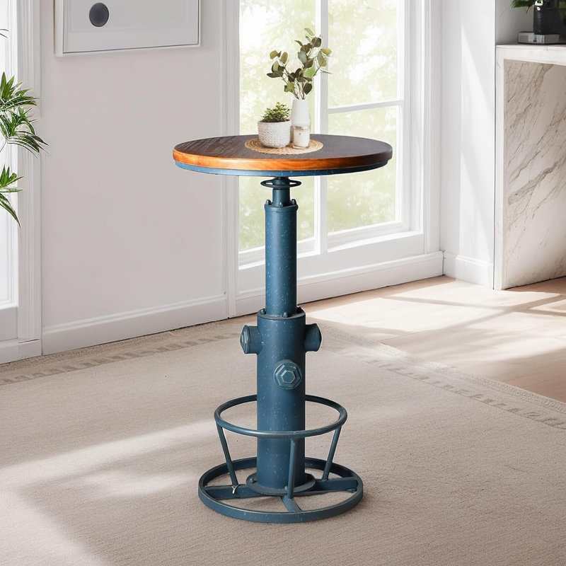 Table de salle à manger à hauteur de comptoir 23,62 po, Bleu
