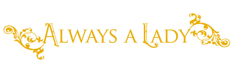 Décalcomanie murale "always a lady", H 10 po x l 50 po x P 0,01 po, Jaune signalisation