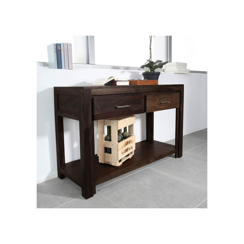 Metro Polis 118cm Solid Wood Console Table