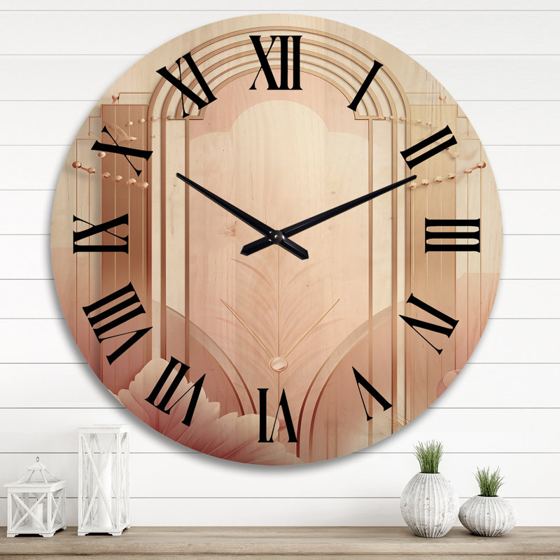 Horloge murale Art Nouveau Elegancein, Très grand