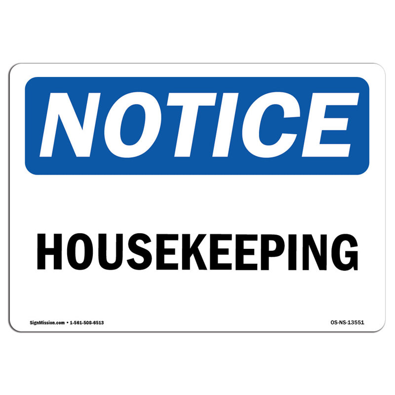 Housekeeping Sign