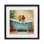 «Bubble Bath Hound», reproduction sous verre encadrée par Kim Allen-1305892949-1305892948
