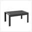Ensemble de conversation moderne en aluminium 4 pièces pour patio, canapé 4 places avec coussins épais gris foncé et structure grise et table basse-1993443216-1993443218