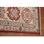 Tapis oriental rouge à motif géométrique Kazak rouge 9