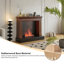 Humidificateur électrique pour cheminée 59,06 "Brown-1775384535