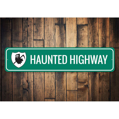 Panneau en aluminium Haunted Highway
