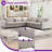 118.9" Wide 3-Piece Modern and Upholstered Soft Fabric Corner Sectional