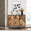 Armoire décorative à 3 portes avec tablettes réglables-1264578430
