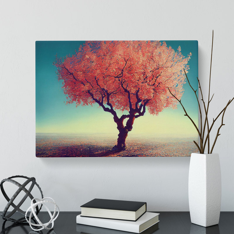 Angelical Tree - Wrapped Canvas Print, 50cm H x 76cm W x 3cm D