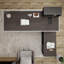 Bureau de direction à droite en L 86 po avec tiroirs, bureau industriel avec bureau moderne léger avec rangement, bureau de travail-346744836-346744838