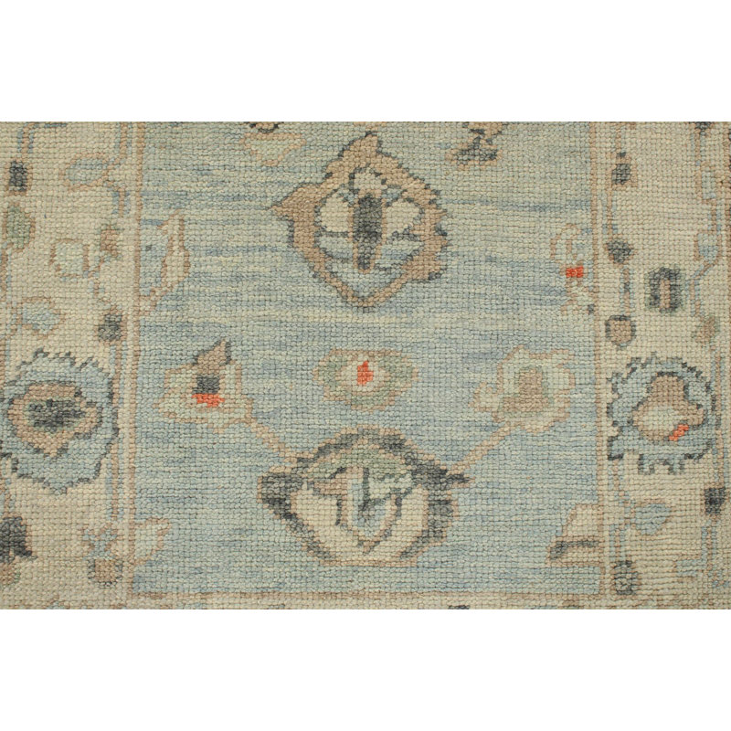 Tapis Oushak bleu 3x5