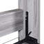 Armoire de lit Space Grey, pleine grandeur - soutien solide et option de gestion de l'espace astucieuse