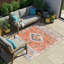 Arnauta Boho Burnt Orange Area Rug-1991007313
