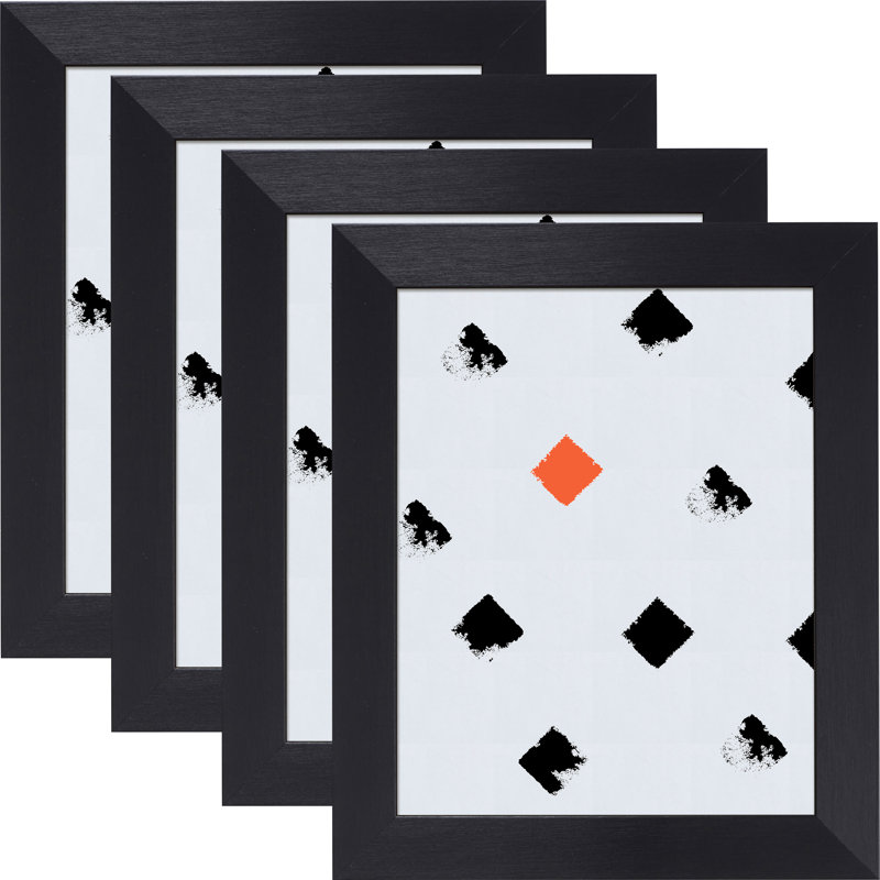 Ensemble de cadres muraux 4 pièces Spearman, 22 po x 28 po, Noir