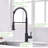 Touchless Kitchen Faucet,hands Free Automatic Smart Kitchen Faucet Black Smart Kitchen Faucet-120756983