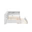 Lit de jour double avec lit gigogne, tablette et port USB