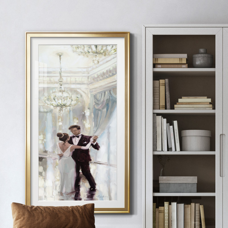 Ballroom Dancing - Peinture encadrée, Doré, H 22,5 po x l 42,5 po x P 1,5 po