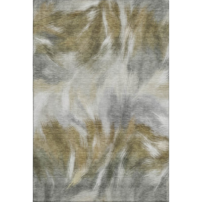 Premium Machine Washable Mayfield AMF2096 Abstract Rug