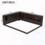Grand lit de jour à DEL avec tablettes et ports USB-670601071