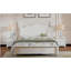 Base de lit plateforme en bois, lit plateforme de style rétro, avec support de traverse en bois-121110932