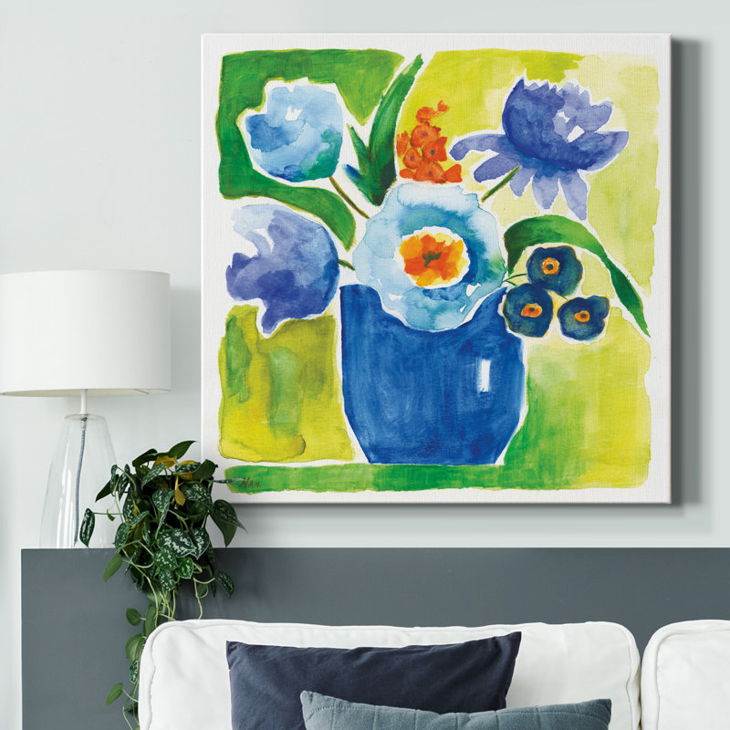 «Sunny Day Bouquet IV», reproduction d'art sur toile tendue, H 40 po x l 40 po x P 1 po