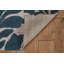 Tapis fait main Equelle ivoire et cobalt-19308761