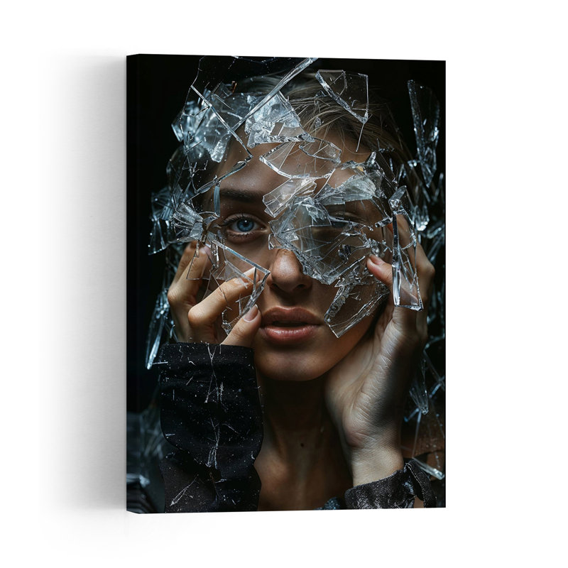 Shattered II Contemporary Wall Art Print, 45.72cm H x 30.48cm W