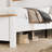 Farmhouse Bed Frame with Storage Headboard and Charging Station – White-1897736730