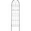 Paquet de 4 treillis en métal 78,7 "x 19,7" antirouille en métal, support pour vignes de pois d'extérieur, fleur de jardin - paquet noir 19,7 ", support à haricots, plante