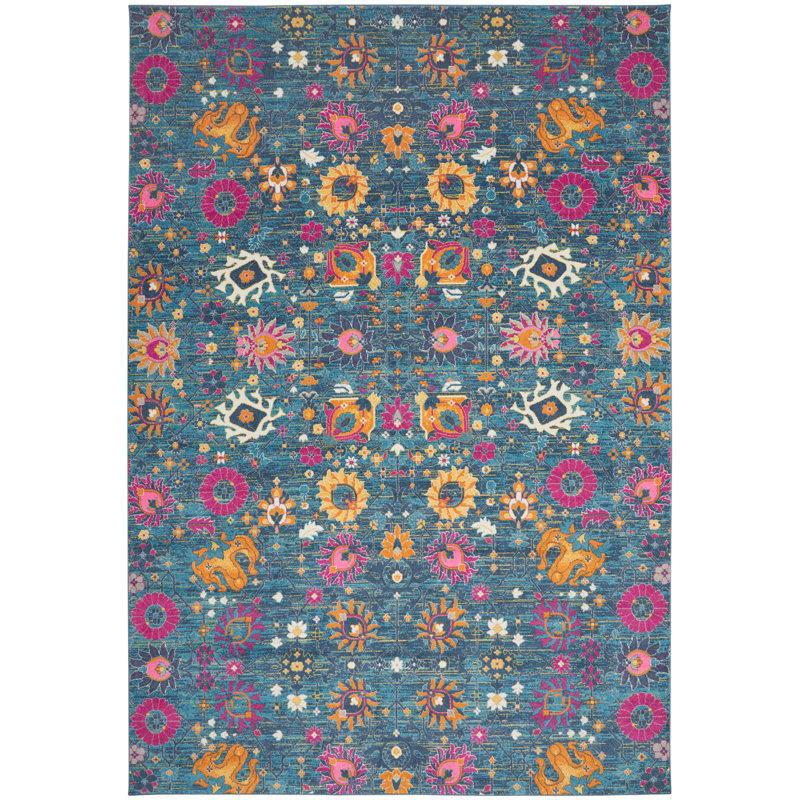 Justien Floral Indoor Rug, Rectangle 12' x 18'
