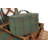 Deluxe 2 Person Wicker Fitted Picnic Hamper with Tweed Effect Lining