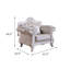 Chaise simple en tissu de style européen