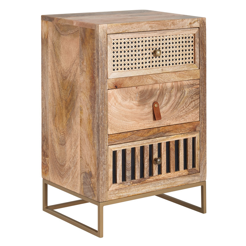 Thom 40cm W Iron Bedside Table