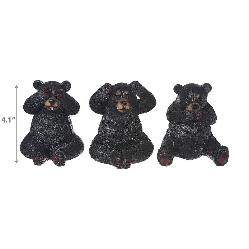 Figurine Antes Three Wise Bears