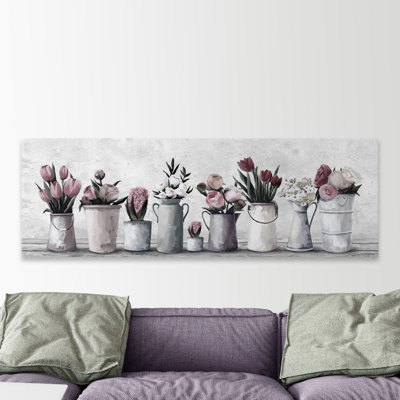 « fraîche cut fleurs »-impression sur toile tendue