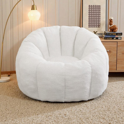 Bean Bag Chairs For Adults, Comfy Beanbag Giant Bean Bag Chair With Spacious Design Bean Bag Couch With Armrest, Large Bean Bag Chair With Memory Foam by Trule