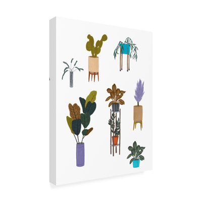 Impression sur toile tendue, "Houseplants I" par Melissa Wang