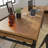 L-Shaped Desk, Brown Finish