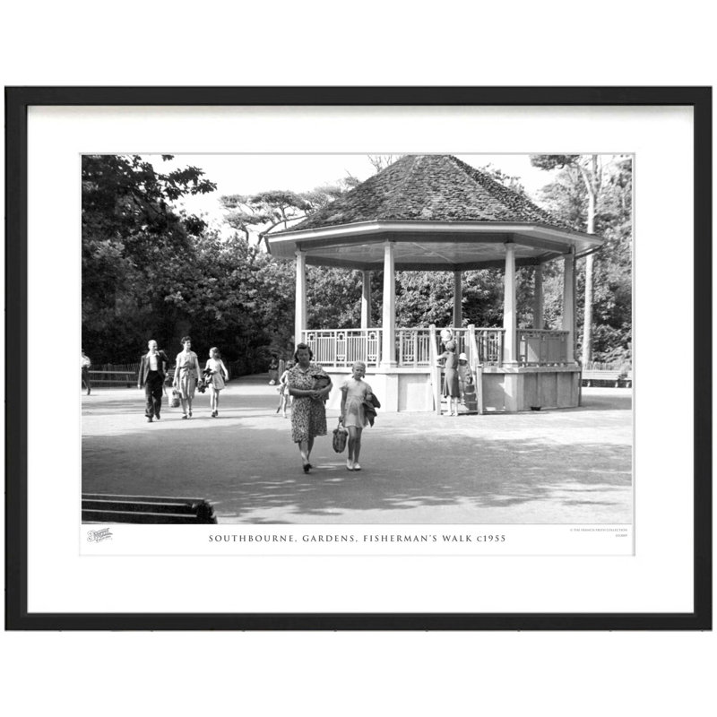 Southbourne, Gardens, Fishermans Walk C1955 by Francis Frith - Single Picture Frame Print, 60cm H x 80cm W x 2.3cm D