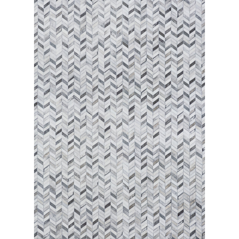 Tapis gris antidérapant Cadmoin, Rectangle 5 pi 3 po x 7 pi 6 po