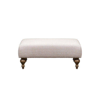 Ettine Ottoman in Orville Porcelain w/ Never Fear Protection
