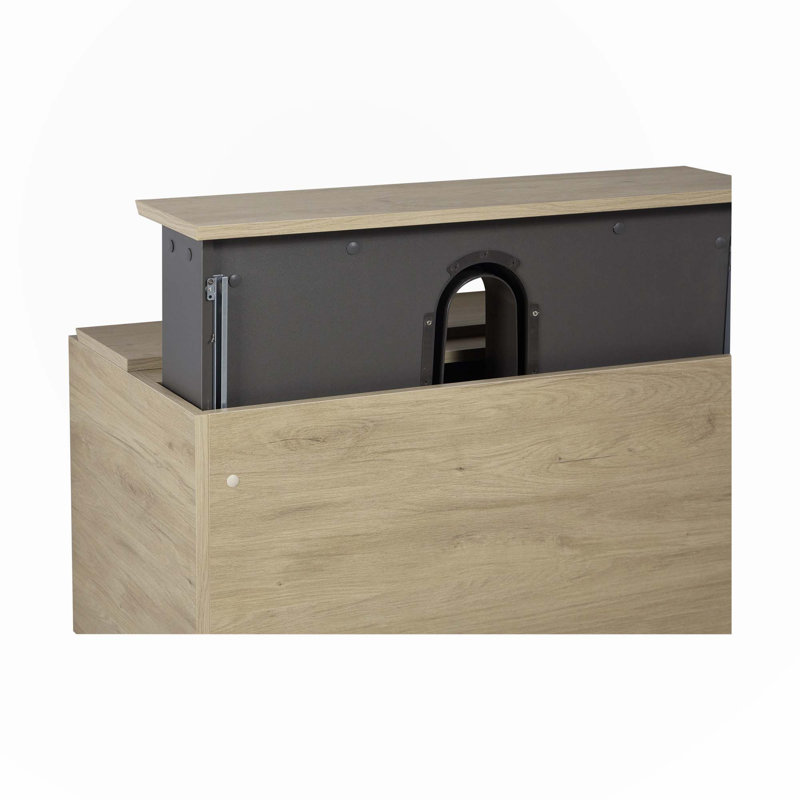 Meuble-lavabo double avec plateau en résine Takishia