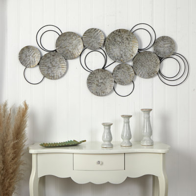 Boho Abstract Wall Decor on Metal