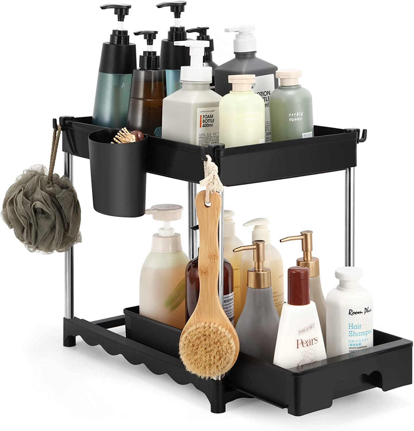 The Twillery Co.® Manor 2 Tier Under Sink Organizer With Pull Out