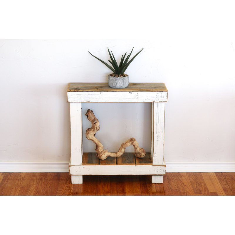 Jhavori 30'' Solid Wood Console Table, White
