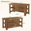 Îlot de cuisine en bois massif de 63 po avec tablettes de rangement et structure en bois stable pour la cuisine et la salle à manger