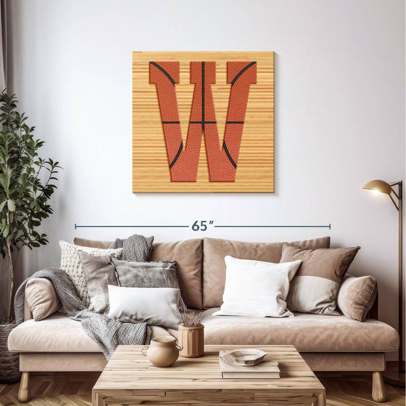 Alphabet Tergel Basketball, H 36 po x l 36 po
